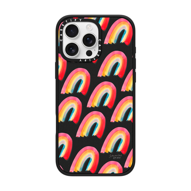 CASETiFY iPhone 16 Pro Max Case Matte Black Impact Case MagSafe Compatible Floral,Geometric Floral,Geometric RAINBOWS by samantha hahn Father's Day CASETiFY iPhone 16 Pro Max Case Matte Black Impact Case MagSafe Compatible Floral,Geometric Floral,Geometric RAINBOWS by samantha hahn Father's Day