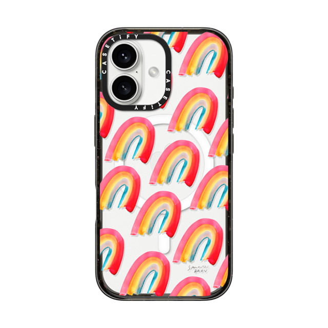 CASETiFY iPhone 16 Case Black Impact Case MagSafe Compatible Floral,Geometric Floral,Geometric RAINBOWS by samantha hahn Father's Day CASETiFY iPhone 16 Case Black Impact Case MagSafe Compatible Floral,Geometric Floral,Geometric RAINBOWS by samantha hahn Father's Day