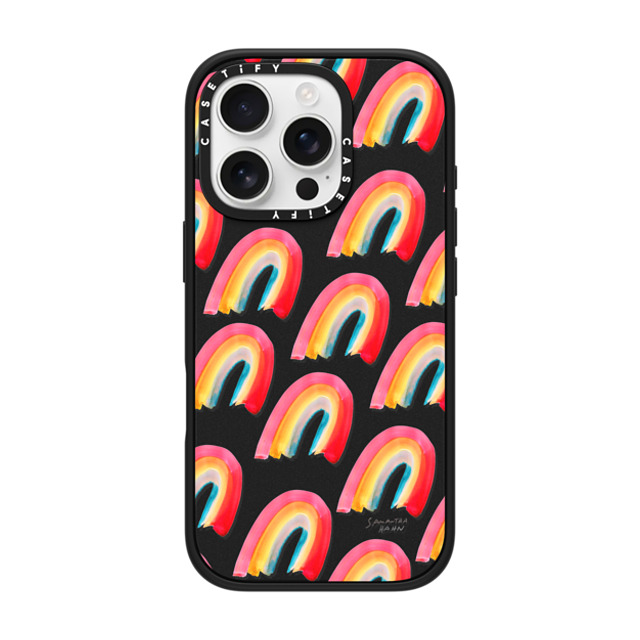 CASETiFY iPhone 16 Pro Case Matte Black Impact Case MagSafe Compatible Floral,Geometric Floral,Geometric RAINBOWS by samantha hahn Father's Day CASETiFY iPhone 16 Pro Case Matte Black Impact Case MagSafe Compatible Floral,Geometric Floral,Geometric RAINBOWS by samantha hahn Father's Day