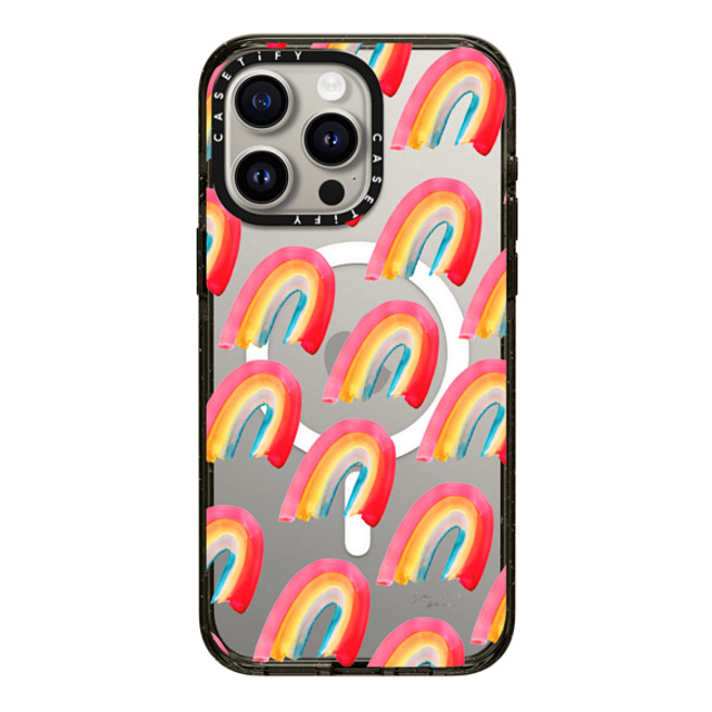 CASETiFY iPhone 15 Pro Max ケース ブラック インパクトケース MagSafe対応 Floral,Geometric Floral,Geometric RAINBOWS by samantha hahn Father's Day CASETiFY iPhone 15 Pro Max ケース ブラック インパクトケース MagSafe対応 Floral,Geometric Floral,Geometric RAINBOWS by samantha hahn Father's Day