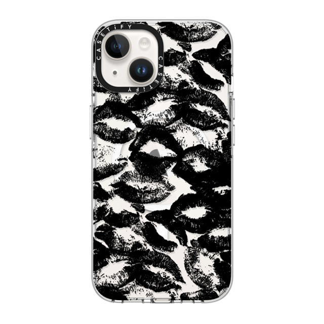 CASETiFY iPhone 14 ケース クリア クリア ケース MagSafe対応 Kiss of Death darlenealbert