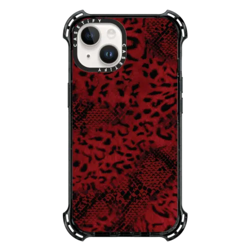iPhone 14 - Dark Red Leopard