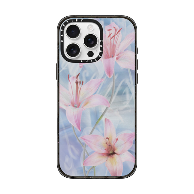 CASETiFY iPhone 16 Pro Max Case Black インパクトケース Lillies of the Wind darlenealbert Father's Day CASETiFY iPhone 16 Pro Max Case Black インパクトケース Lillies of the Wind darlenealbert Father's Day