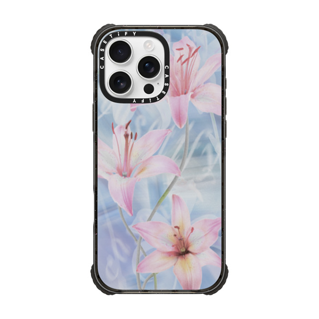CASETiFY iPhone 16 Pro Max Case Black ウルトラ インパクトケース MagSafe 対応 Lillies of the Wind darlenealbert Father's Day CASETiFY iPhone 16 Pro Max Case Black ウルトラ インパクトケース MagSafe 対応 Lillies of the Wind darlenealbert Father's Day