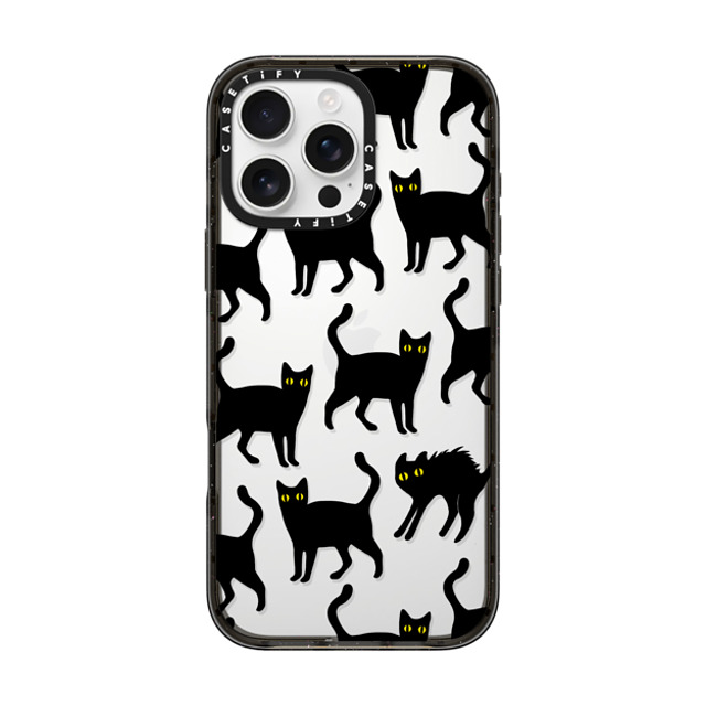 CASETiFY iPhone 16 Pro Max ケース ブラック インパクトケース Black Cats darlenealbert