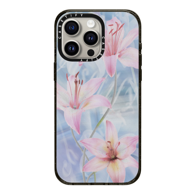 CASETiFY iPhone 15 Pro Max Case Black インパクトケース MagSafe対応 Lillies of the Wind darlenealbert Father's Day CASETiFY iPhone 15 Pro Max Case Black インパクトケース MagSafe対応 Lillies of the Wind darlenealbert Father's Day