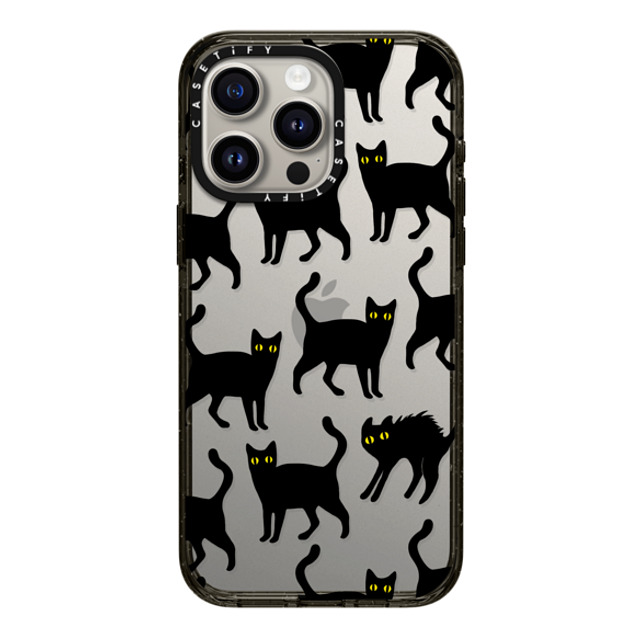 CASETiFY iPhone 15 Pro Max ケース ブラック インパクトケース Black Cats darlenealbert