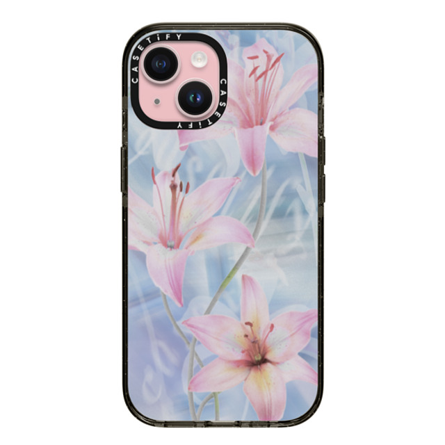 CASETiFY iPhone 15 Case Black インパクトケース MagSafe対応 Lillies of the Wind darlenealbert Father's Day CASETiFY iPhone 15 Case Black インパクトケース MagSafe対応 Lillies of the Wind darlenealbert Father's Day