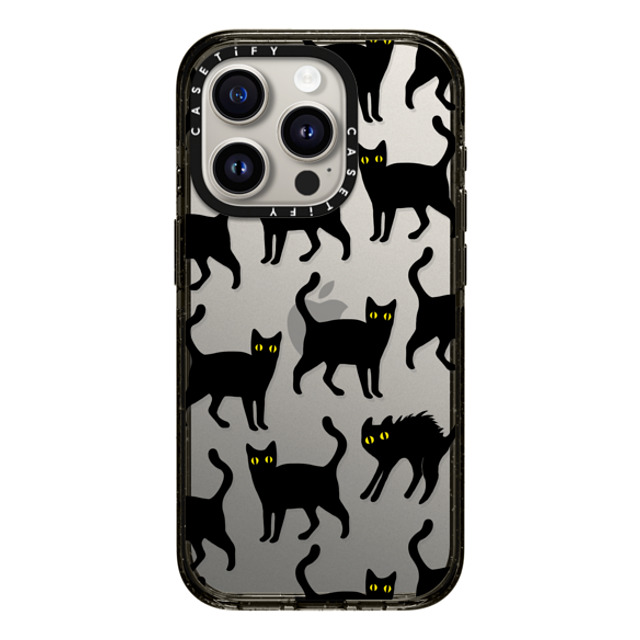 CASETiFY iPhone 15 Pro ケース ブラック インパクトケース Black Cats darlenealbert