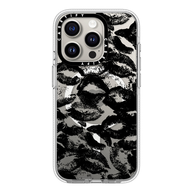 CASETiFY iPhone 15 Pro ケース クリア クリア ケース MagSafe対応 Kiss of Death darlenealbert