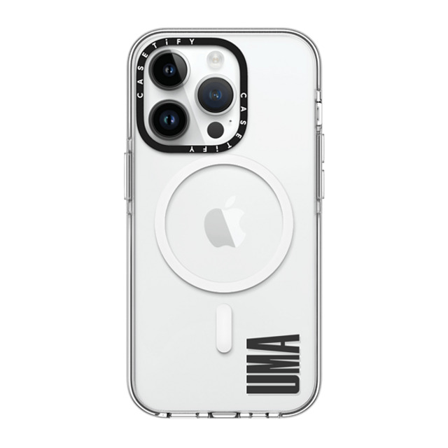 CASETiFY iPhone 14 Pro Case Clear Clear Case MagSafe Compatible Custom Case - uma CASETiFY iPhone 14 Pro Case Clear Clear Case MagSafe Compatible Custom Case - uma
