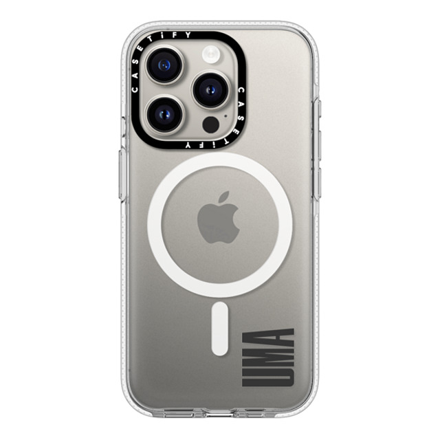 CASETiFY iPhone 15 Pro Case Clear Clear Case MagSafe Compatible Custom Case - uma CASETiFY iPhone 15 Pro Case Clear Clear Case MagSafe Compatible Custom Case - uma