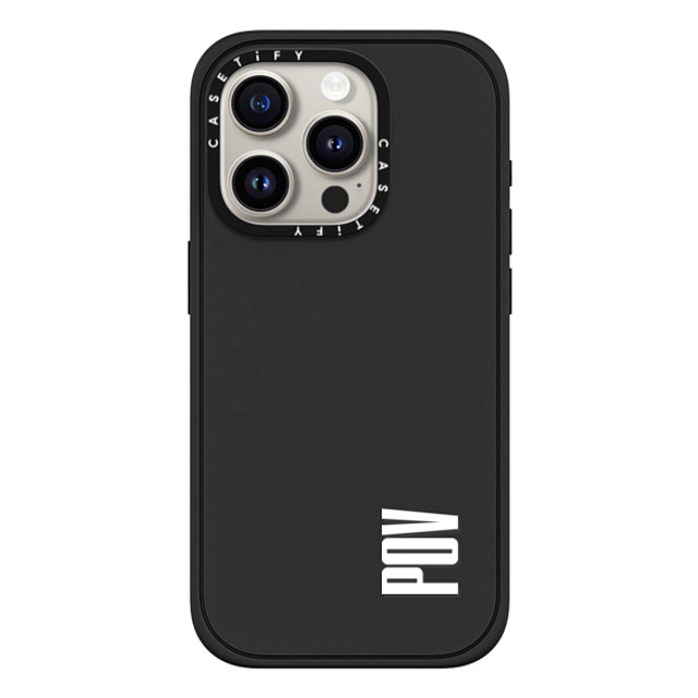 CASETiFY iPhone 15 Pro Case Matte Black Impact Case MagSafe Compatible Custom Case - pov janice chen CASETiFY iPhone 15 Pro Case Matte Black Impact Case MagSafe Compatible Custom Case - pov janice chen