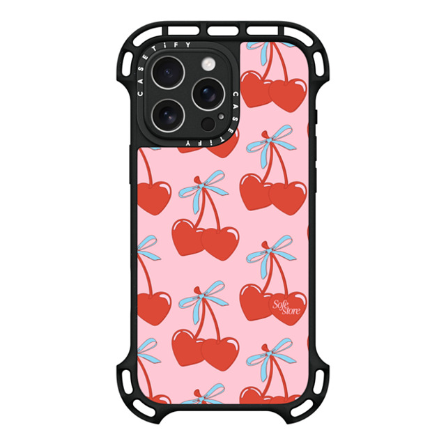 Sofe Store x CASETiFY iPhone 16 Pro Max Case Black ウルトラ バウンスケース MagSafe対応 Love Hearts Cherries Sofe Store x CASETiFY iPhone 16 Pro Max Case Black ウルトラ バウンスケース MagSafe対応 Love Hearts Cherries