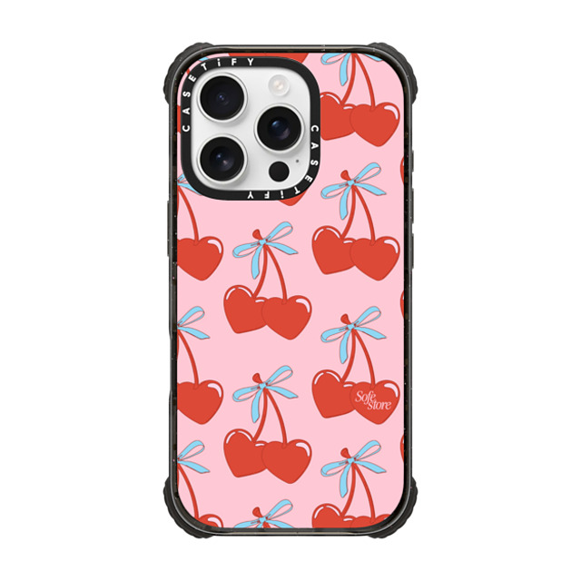 Sofe Store x CASETiFY iPhone 16 Pro Case Black ウルトラ インパクトケース MagSafe 対応 Love Hearts Cherries Sofe Store x CASETiFY iPhone 16 Pro Case Black ウルトラ インパクトケース MagSafe 対応 Love Hearts Cherries