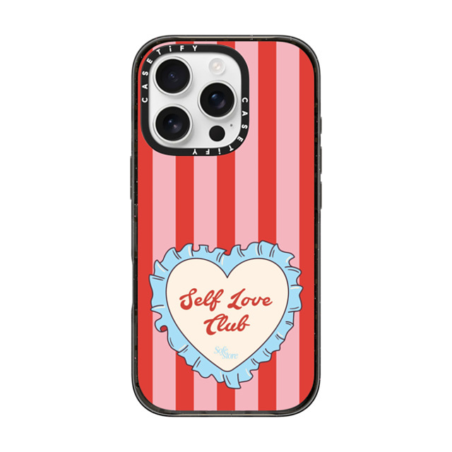 Sofe Store x CASETiFY iPhone 16 Pro Case Black Impact Case Self Love Club Sofe Store x CASETiFY iPhone 16 Pro Case Black Impact Case Self Love Club