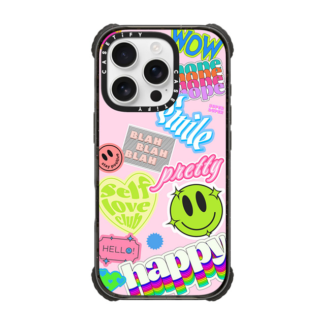 Sofe Store x CASETiFY iPhone 16 Pro ケース Sticker,Pattern ブラック ウルトラ インパクトケース MagSafe 対応 Pretty Stickers by SOFE Store Father's Day Sofe Store x CASETiFY iPhone 16 Pro ケース Sticker,Pattern ブラック ウルトラ インパクトケース MagSafe 対応 Pretty Stickers by SOFE Store Father's Day