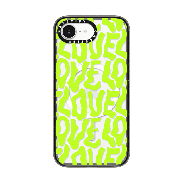 Sofe Store x CASETiFY iPhone 16e Case Pattern,Love Black Impact Case MagSafe Compatible Neon Love by SOFE Store Back to School Sofe Store x CASETiFY iPhone 16e Case Pattern,Love Black Impact Case MagSafe Compatible Neon Love by SOFE Store Back to School