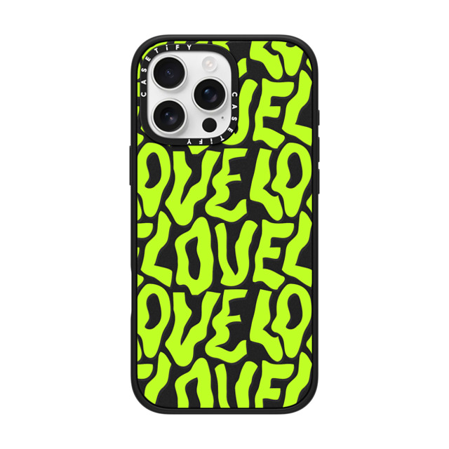 Sofe Store x CASETiFY iPhone 16 Pro Max ケース Pattern,Love マットブラック インパクトケース MagSafe対応 Neon Love by SOFE Store Father's Day Sofe Store x CASETiFY iPhone 16 Pro Max ケース Pattern,Love マットブラック インパクトケース MagSafe対応 Neon Love by SOFE Store Father's Day