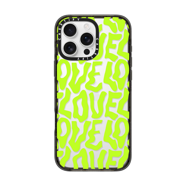 Sofe Store x CASETiFY iPhone 16 Pro Max Case Pattern,Love Black インパクトケース Neon Love by SOFE Store Mother's Day Sofe Store x CASETiFY iPhone 16 Pro Max Case Pattern,Love Black インパクトケース Neon Love by SOFE Store Mother's Day