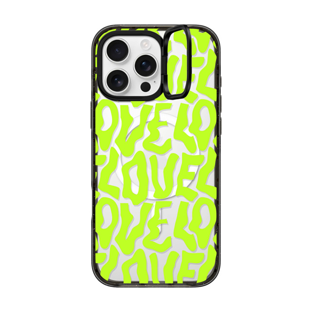 Sofe Store x CASETiFY iPhone 16 Pro Max ケース Pattern,Love ブラック インパクトリングスタンドケース MagSafe対応 Neon Love by SOFE Store Father's Day Sofe Store x CASETiFY iPhone 16 Pro Max ケース Pattern,Love ブラック インパクトリングスタンドケース MagSafe対応 Neon Love by SOFE Store Father's Day