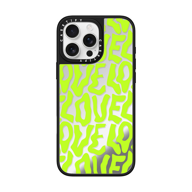 Sofe Store x CASETiFY iPhone 16 Pro Max ケース Pattern,Love Silver on Black ミラーケース MagSafe対応 Neon Love by SOFE Store Back to School Sofe Store x CASETiFY iPhone 16 Pro Max ケース Pattern,Love Silver on Black ミラーケース MagSafe対応 Neon Love by SOFE Store Back to School