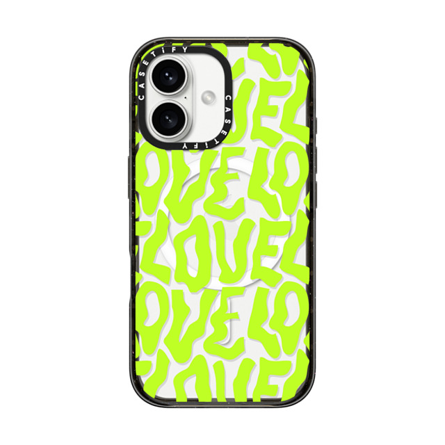 Sofe Store x CASETiFY iPhone 16 ケース Pattern,Love ブラック インパクトケース MagSafe対応 Neon Love by SOFE Store Father's Day Sofe Store x CASETiFY iPhone 16 ケース Pattern,Love ブラック インパクトケース MagSafe対応 Neon Love by SOFE Store Father's Day