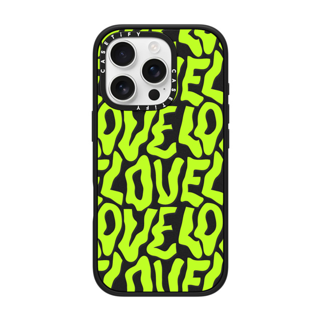 Sofe Store x CASETiFY iPhone 16 Pro Case Pattern,Love Matte Black Impact Case MagSafe Compatible Neon Love by SOFE Store Father's Day Sofe Store x CASETiFY iPhone 16 Pro Case Pattern,Love Matte Black Impact Case MagSafe Compatible Neon Love by SOFE Store Father's Day