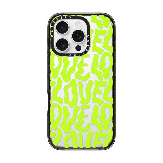 Sofe Store x CASETiFY iPhone 16 Pro Case Pattern,Love Black Impact Case Neon Love by SOFE Store Father's Day Sofe Store x CASETiFY iPhone 16 Pro Case Pattern,Love Black Impact Case Neon Love by SOFE Store Father's Day