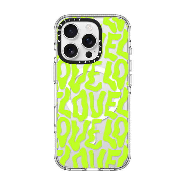 Sofe Store x CASETiFY iPhone 16 Pro Case Pattern,Love Clear Clear Case MagSafe Compatible Neon Love by SOFE Store Father's Day Sofe Store x CASETiFY iPhone 16 Pro Case Pattern,Love Clear Clear Case MagSafe Compatible Neon Love by SOFE Store Father's Day