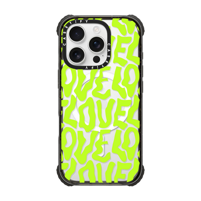 Sofe Store x CASETiFY iPhone 16 Pro ケース Pattern,Love ブラック ウルトラ インパクトケース MagSafe 対応 Neon Love by SOFE Store Father's Day Sofe Store x CASETiFY iPhone 16 Pro ケース Pattern,Love ブラック ウルトラ インパクトケース MagSafe 対応 Neon Love by SOFE Store Father's Day