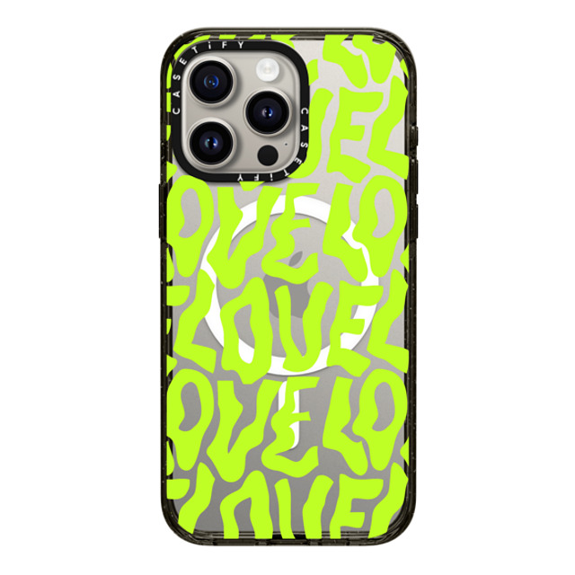 Sofe Store x CASETiFY iPhone 15 Pro Max Case Pattern,Love Black Impact Case MagSafe Compatible Neon Love by SOFE Store Back to School Sofe Store x CASETiFY iPhone 15 Pro Max Case Pattern,Love Black Impact Case MagSafe Compatible Neon Love by SOFE Store Back to School