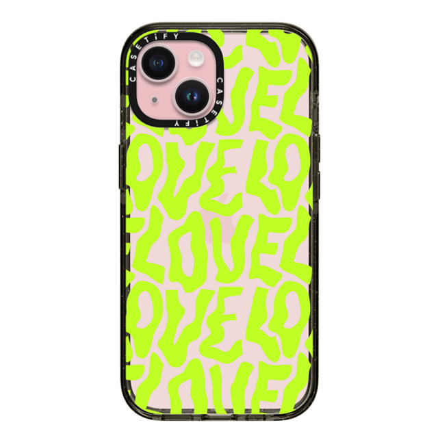 Sofe Store x CASETiFY iPhone 15 Case Pattern,Love Black インパクトケース Neon Love by SOFE Store Mother's Day Sofe Store x CASETiFY iPhone 15 Case Pattern,Love Black インパクトケース Neon Love by SOFE Store Mother's Day