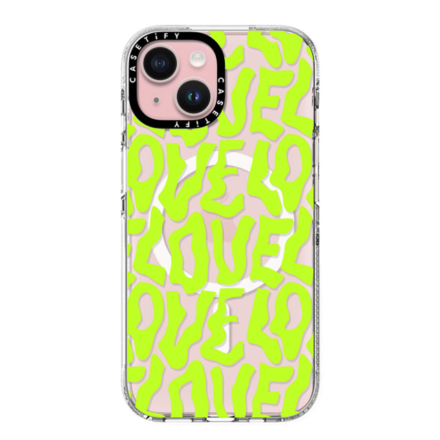 Sofe Store x CASETiFY iPhone 15 Case Pattern,Love Clear Clear Case MagSafe Compatible Neon Love by SOFE Store Father's Day Sofe Store x CASETiFY iPhone 15 Case Pattern,Love Clear Clear Case MagSafe Compatible Neon Love by SOFE Store Father's Day