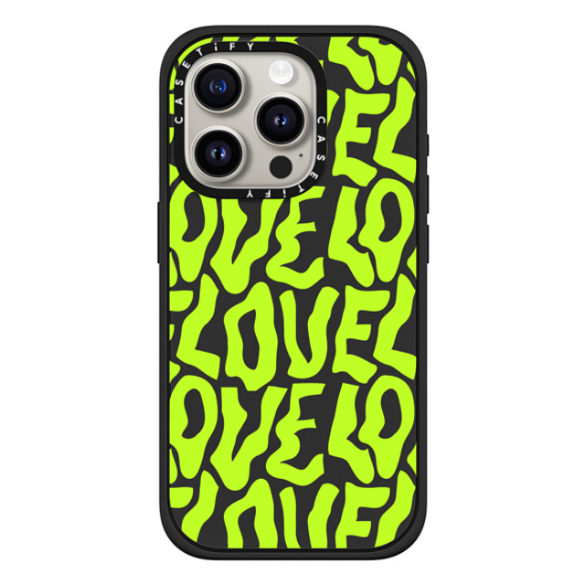 Sofe Store x CASETiFY iPhone 15 Pro Case Pattern,Love Matte Black Impact Case MagSafe Compatible Neon Love by SOFE Store Back to School Sofe Store x CASETiFY iPhone 15 Pro Case Pattern,Love Matte Black Impact Case MagSafe Compatible Neon Love by SOFE Store Back to School