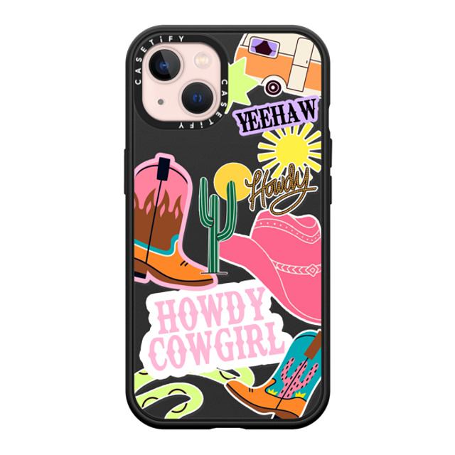 Sofe Store x CASETiFY iPhone 13 ケース マットブラック インパクトケース MagSafe対応 Howdy Cowgirl