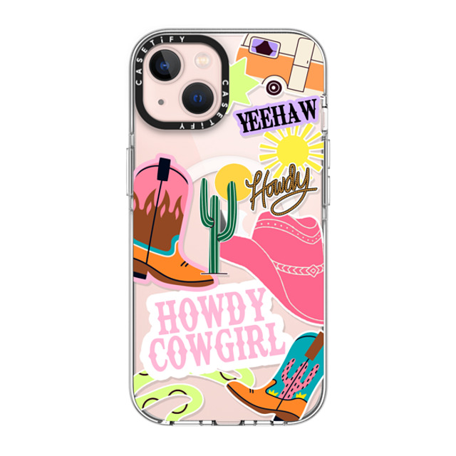 Sofe Store x CASETiFY iPhone 13 ケース クリア クリア ケース MagSafe対応 Howdy Cowgirl