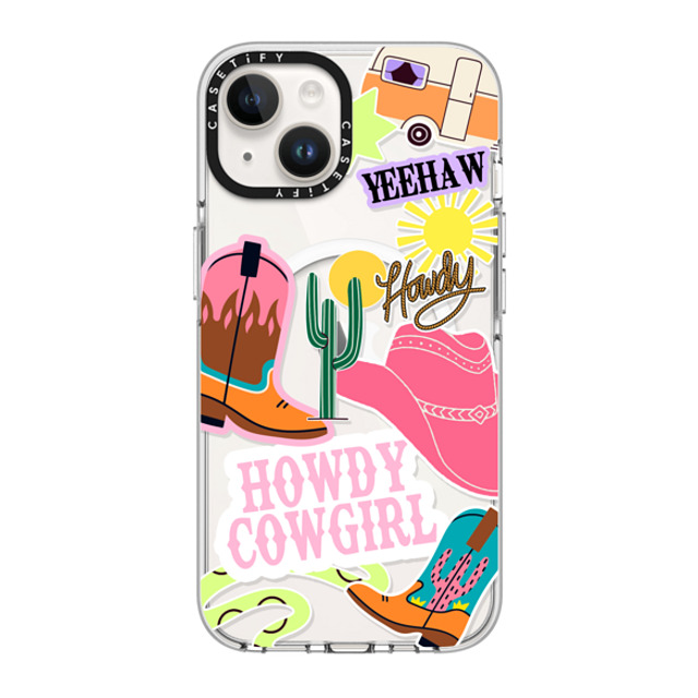 Sofe Store x CASETiFY iPhone 14 ケース クリア クリア ケース MagSafe対応 Howdy Cowgirl