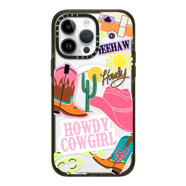 Sofe Store x CASETiFY iPhone 14 Pro Max ケース ブラック インパクトケース MagSafe対応 Howdy Cowgirl