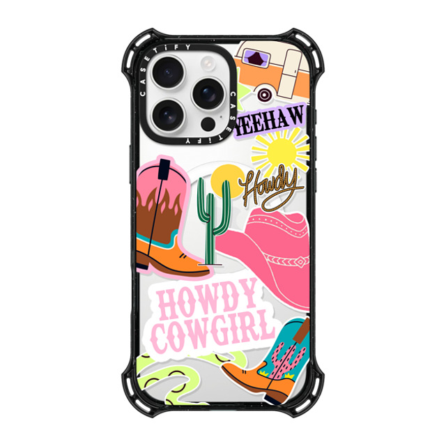 Sofe Store x CASETiFY iPhone 16 Pro Max ケース ブラック バウンスケース Howdy Cowgirl