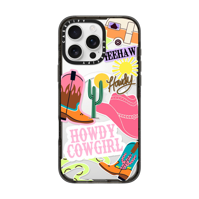 Sofe Store x CASETiFY iPhone 16 Pro Max ケース ブラック インパクトケース MagSafe対応 Howdy Cowgirl