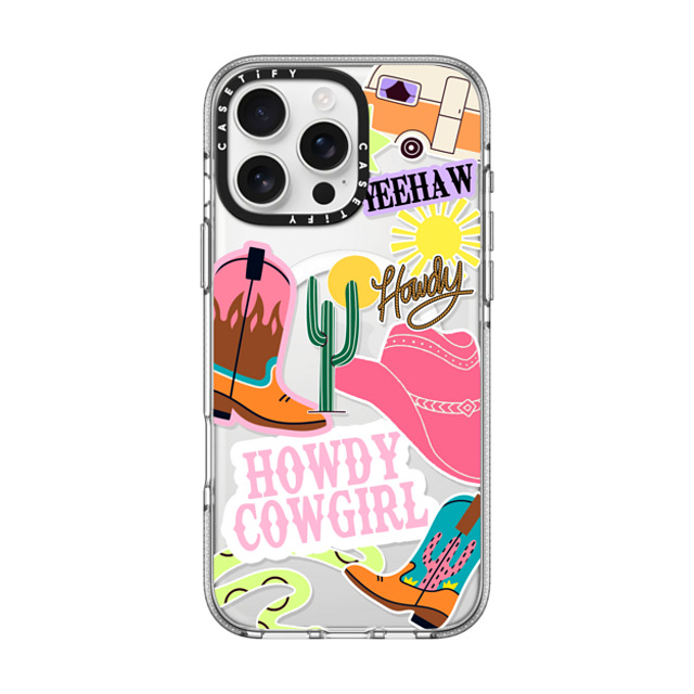 Sofe Store x CASETiFY iPhone 16 Pro Max ケース クリア クリア ケース MagSafe対応 Howdy Cowgirl