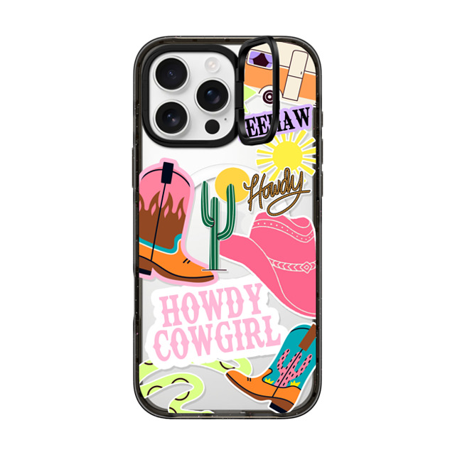 Sofe Store x CASETiFY iPhone 16 Pro Max ケース ブラック インパクトリングスタンドケース MagSafe対応 Howdy Cowgirl