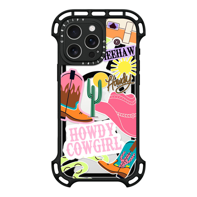 Sofe Store x CASETiFY iPhone 16 Pro Max ケース ブラック ウルトラ バウンスケース MagSafe対応 Howdy Cowgirl