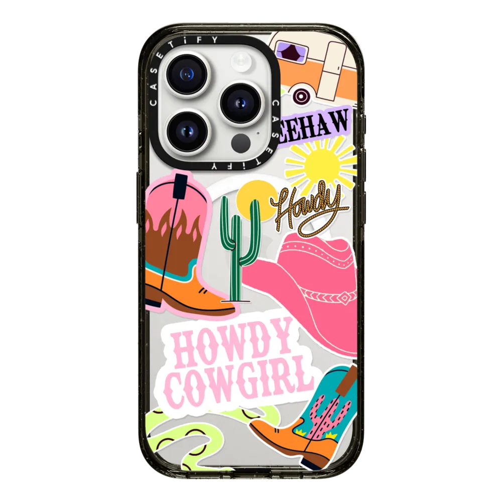 Impact Ring Stand iPhone 16 Pro Max Case MagSafe Compatible - Howdy Cowgirl