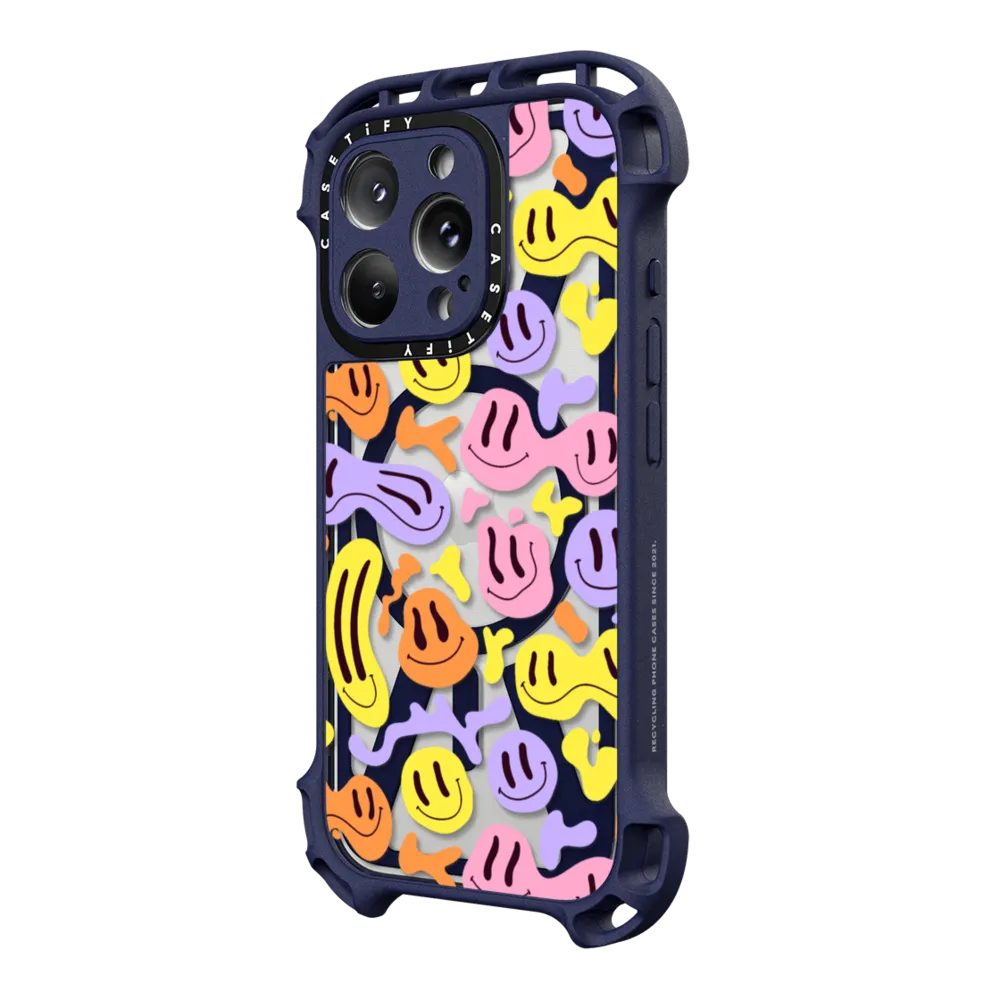 Ultra Bounce iPhone 16 Pro Max Case MagSafe Compatible - Wavey Faces by SOFE Store