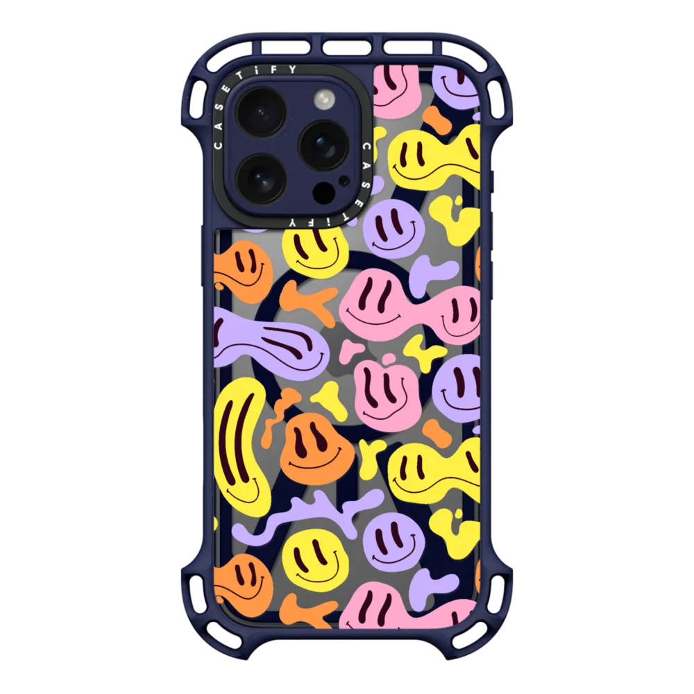 Ultra Bounce iPhone 16 Pro Max Case MagSafe Compatible - Wavey Faces by SOFE Store