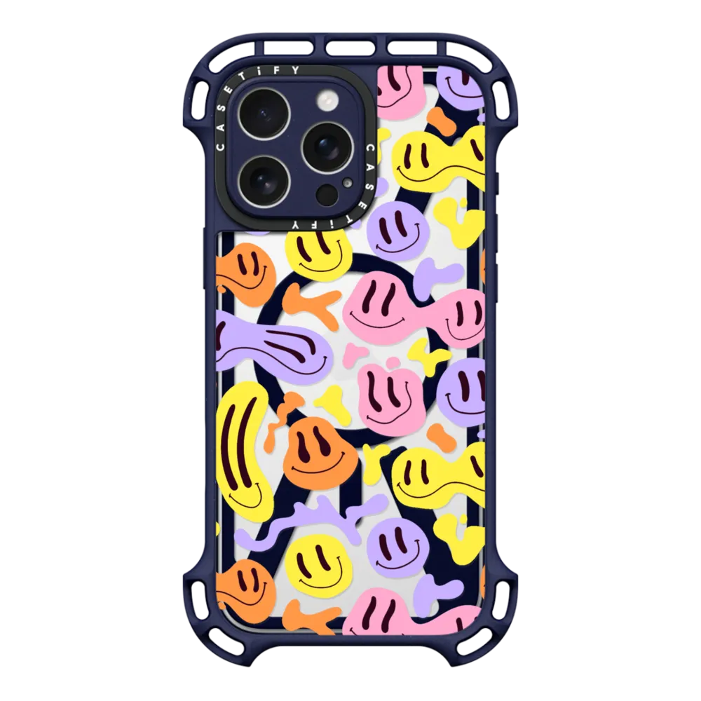 Ultra Bounce iPhone 16 Pro Max Case MagSafe Compatible - Wavey Faces by SOFE Store