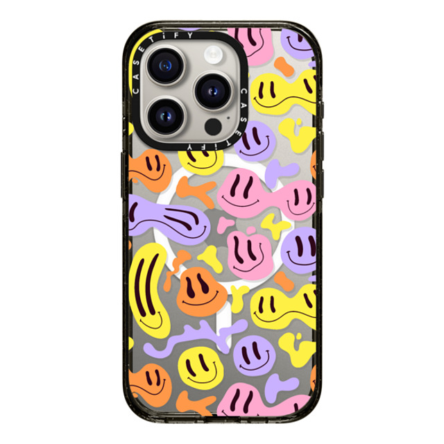 Sofe Store x CASETiFY iPhone 15 Pro ケース Pattern,Y2K ブラック インパクトケース MagSafe対応 Wavey Faces by SOFE Store Back to School Sofe Store x CASETiFY iPhone 15 Pro ケース Pattern,Y2K ブラック インパクトケース MagSafe対応 Wavey Faces by SOFE Store Back to School