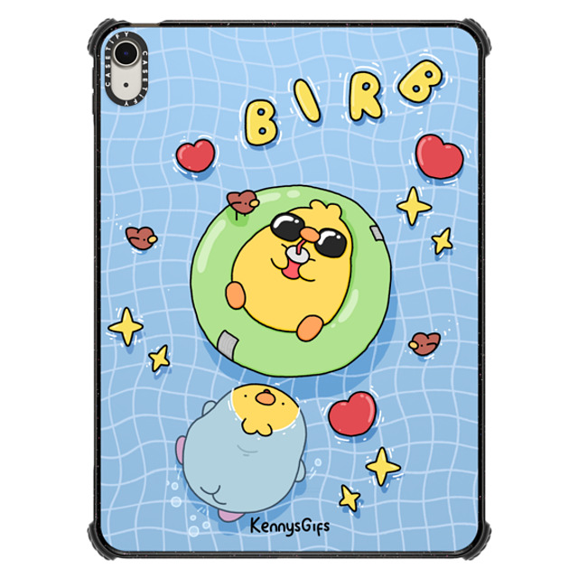 KennysGifs x CASETiFY iPad Air 11-inch (M2/M3) Cartoon ブラック iPad インパクト ケース Pool Birb Father's Day KennysGifs x CASETiFY iPad Air 11-inch (M2/M3) Cartoon ブラック iPad インパクト ケース Pool Birb Father's Day